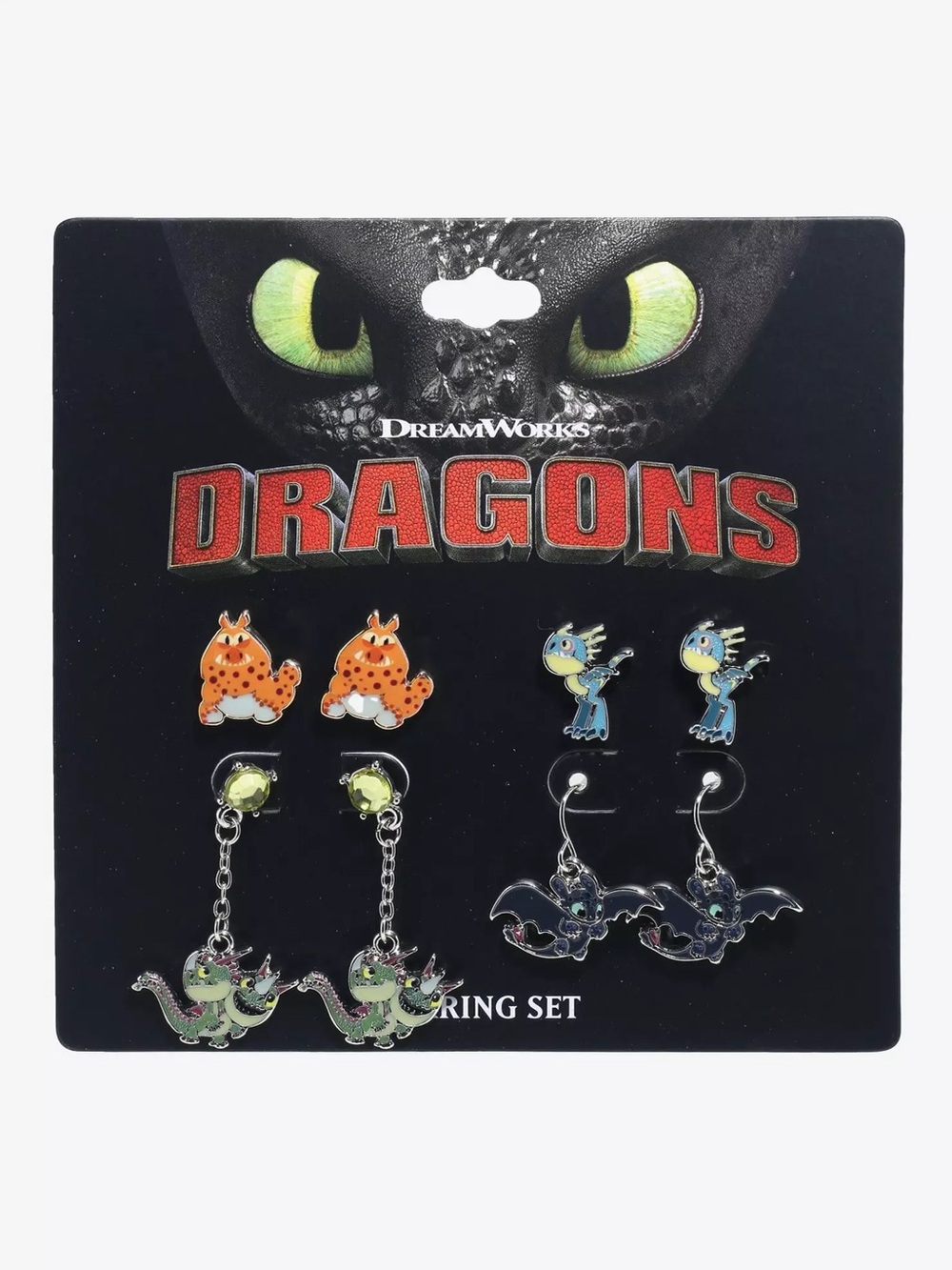 How To Train Your Dragon Chibi Dragons Earring Set Hot Topic